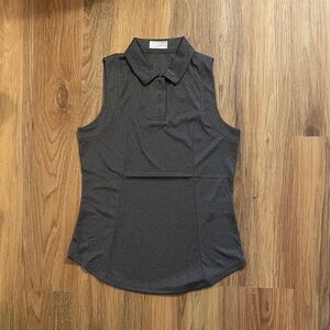 Callaway Heather Grey Sleeveless Polo NWT